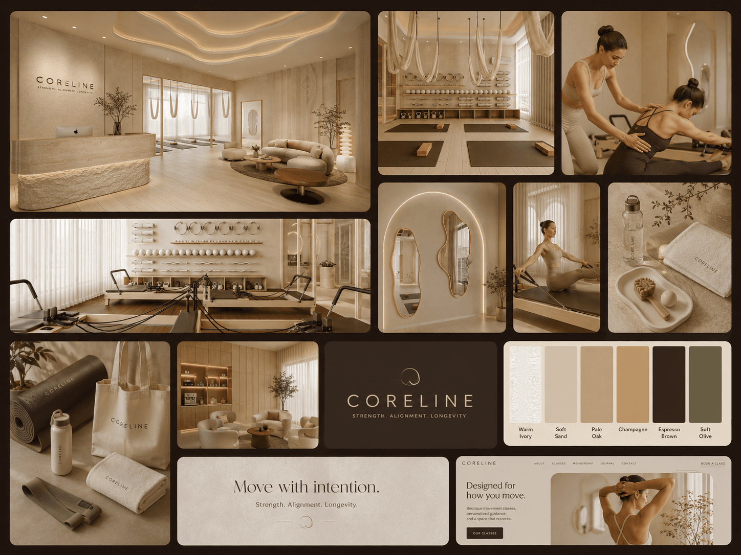 Coreline studio entrance and movement space in Hyderabad
